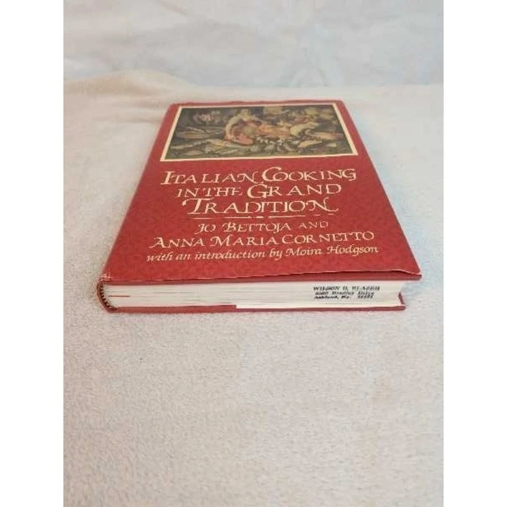 Italian Cooking in the Grand Tradition Cookbook Jo Bettoja Anna Cornetto